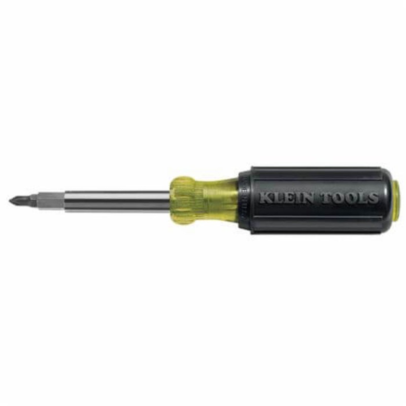 Klein 32477 10-in-1 Quick-Change Screwdriver Set, 6 pc, Steel, Polished Chrome