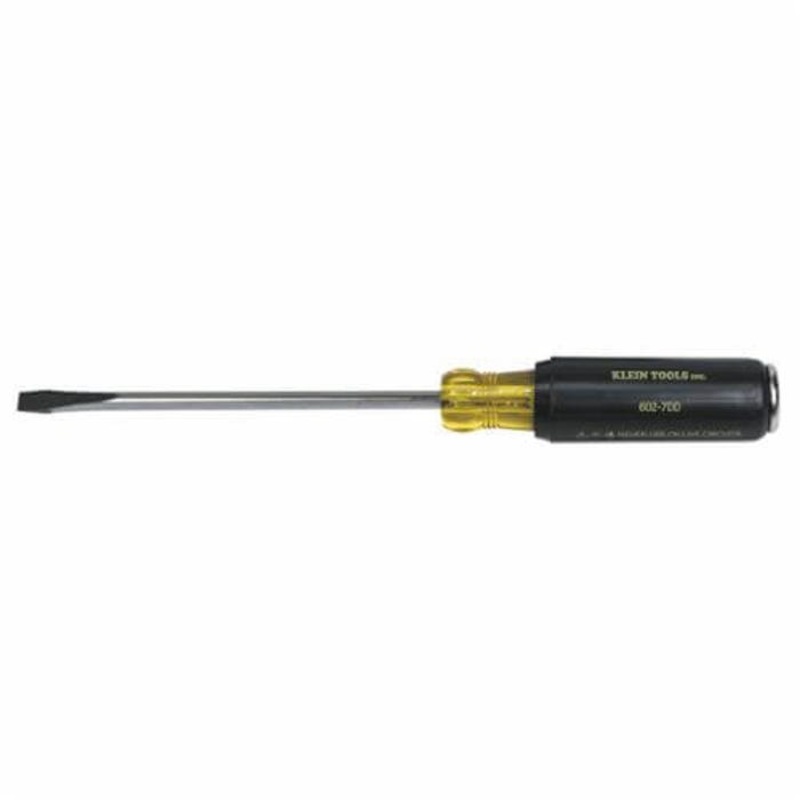 Klein 602-7DD Demolition Screwdriver, 5/16 in Keystone Point, 12-3/8 in OAL, Plastic Handle