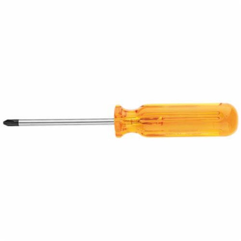 Klein Bull Driver BD133 Screwdriver, #3 Profilated Phillips Point, 11-3/16 in OAL, Plastic Handle, Polished Chrome