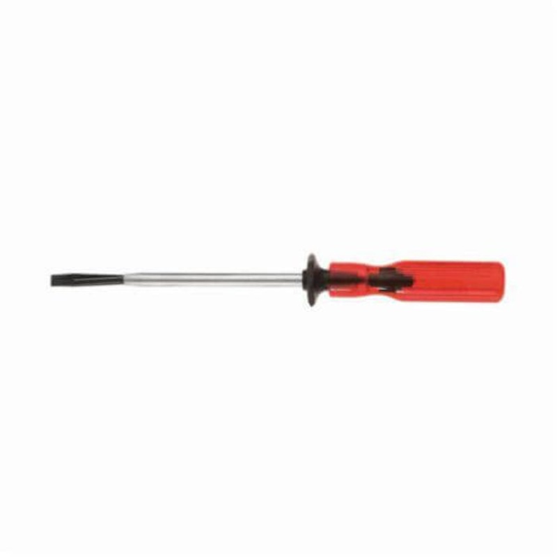 Klein K23 Screw Holding Screwdriver, 3/16 in Slotted Point, Steel Shank, 5-1/4 in OAL, Plastic Handle, Polished Chrome