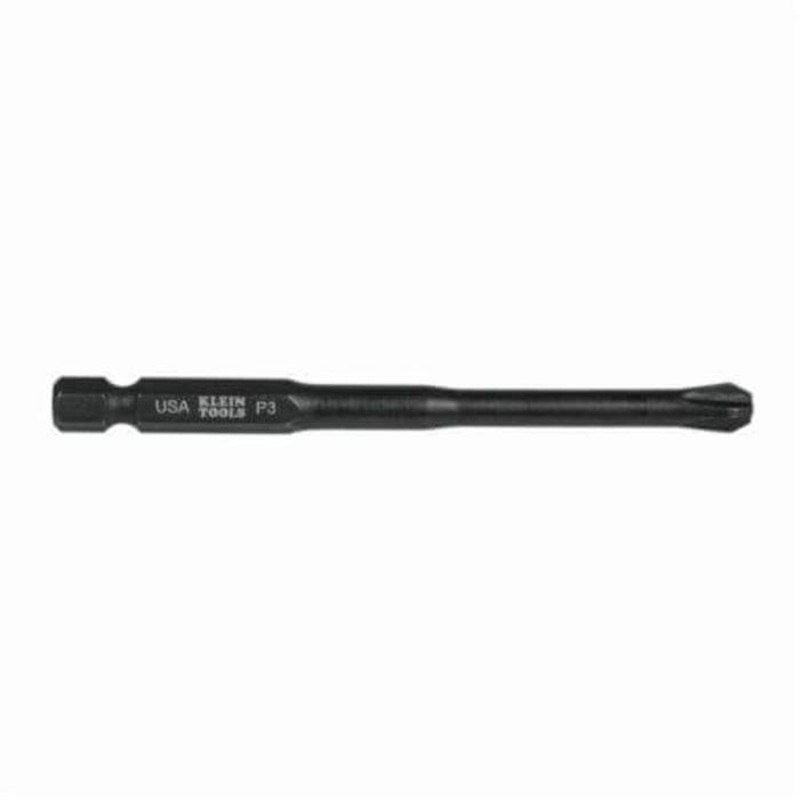Klein PH3355 Power Driver Bit, #3 PhillipsPoint, 3-1/2 in L, Steel