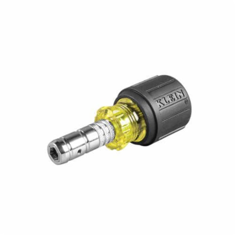 Klein Slide Drive 65131 2-in-1 Heavy Duty Unique Multi-Nut Driver, 1/4 in, 5/16 in, Hex Shank, Cushion Grip Handle