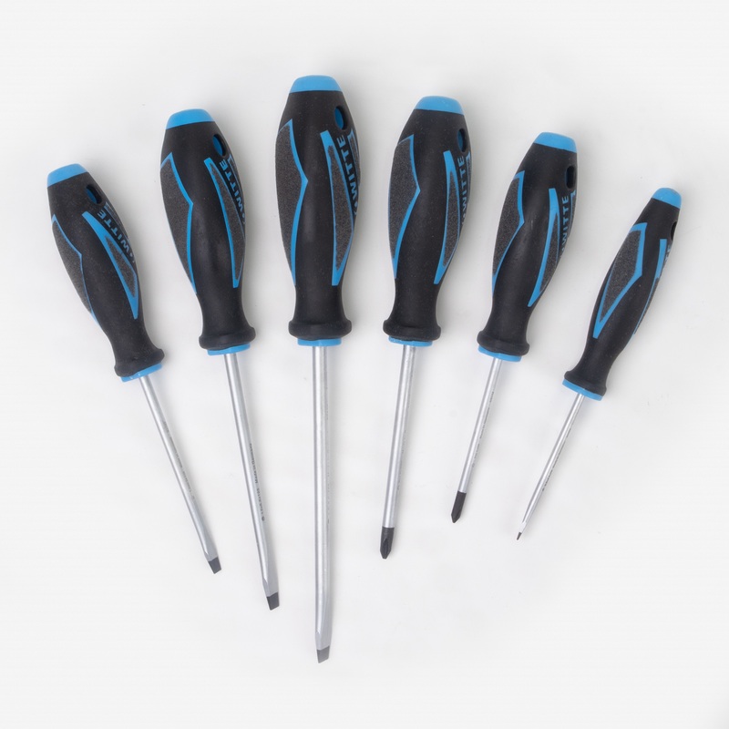 Witte Maxx Plus Slotted and Phillips Screwdriver Set, 6 Pieces, Large