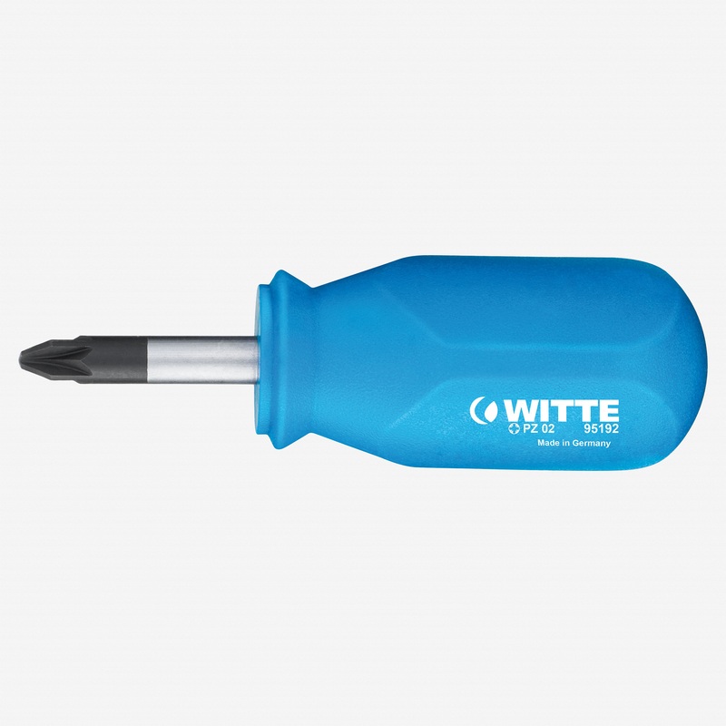 Witte Pro Pozidriv Stubby Screwdriver, #1 x 25mm
