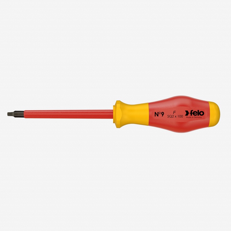 Felo No. 9 VDE Square #2 x 100mm Screwdriver