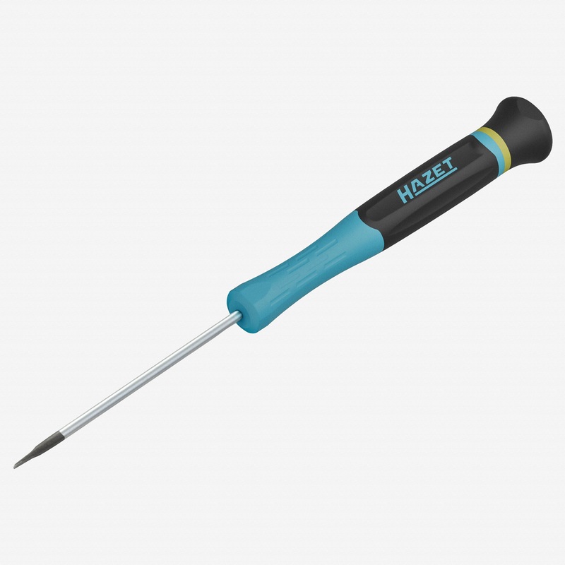 Hazet 811EL-03 Slotted Electronic Precision Screwdriver with 3K Handle, 3.0 x 75 mm