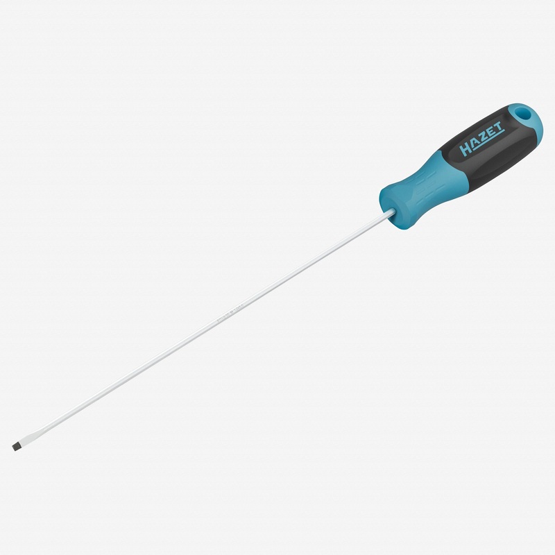 Hazet 811LG-55 Slotted Screwdriver with 3K Handle, 5.5 x 300 mm