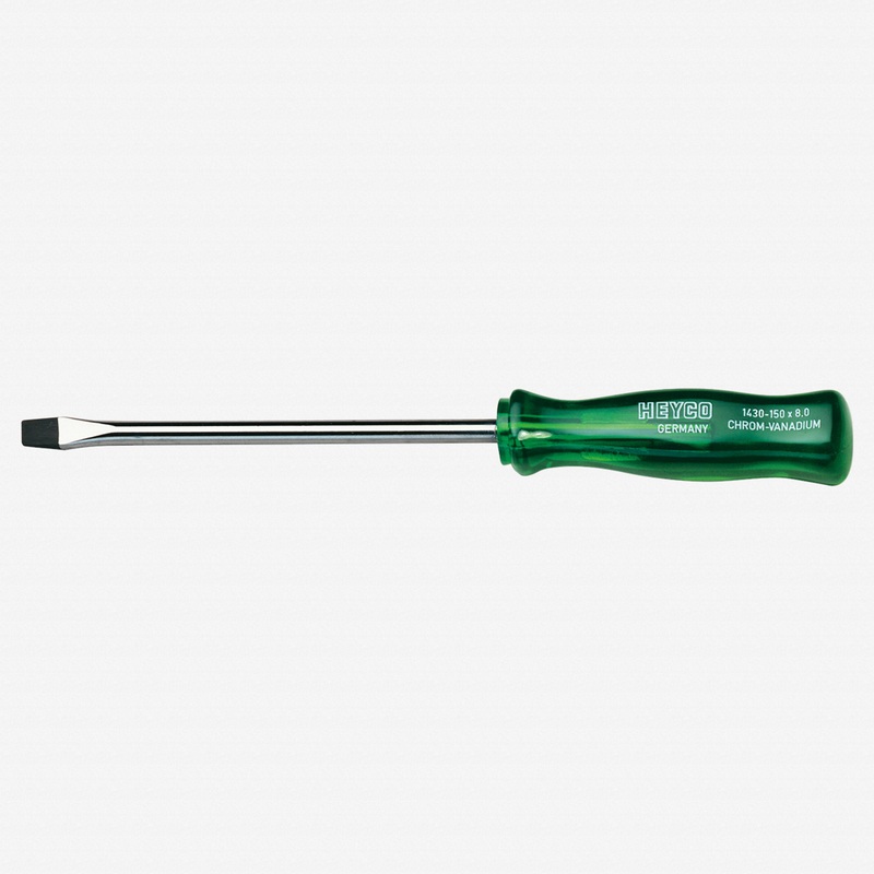 Heyco Slotted Engineers' Screwdriver with Acetate Handle, 5.5mm