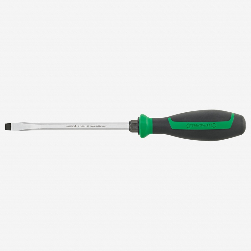 Stahlwille 4622SK DRALL+ Slotted Screwdriver with Impact Cap, 0.8 x 4.0 x 90 mm