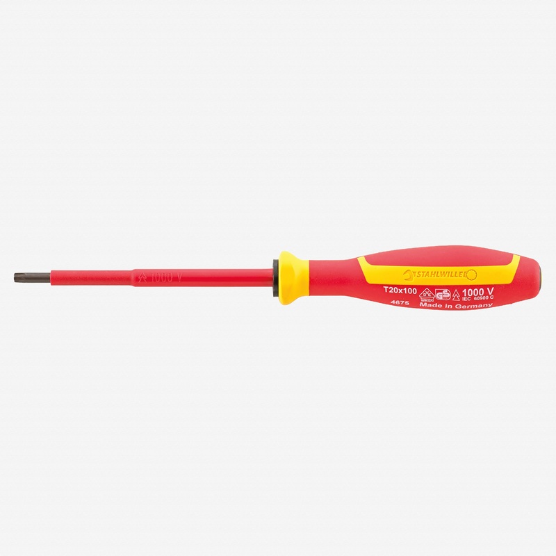 Stahlwille 4675 Insulated Torx Screwdriver VDE DRALL+, T15 x 75mm
