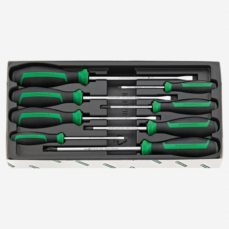 Stahlwille 4692 DRALL+ Phillips and Slotted Screwdriver Set, 8 Pieces