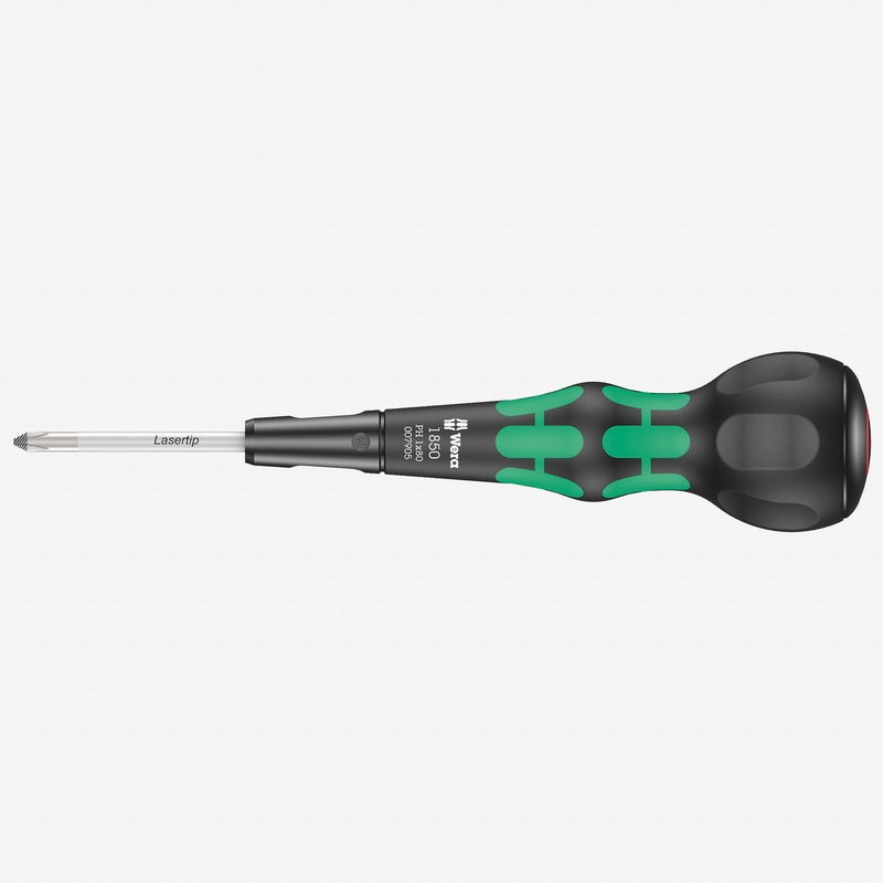 Wera 007905 Kraftform Ball-Grip Phillips Screwdriver, PH 1 x 80 mm