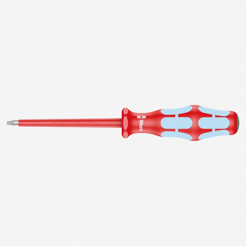 Wera 022761 Kraftform Plus VDE Stainless Steel Torx Screwdriver, T9 x 80 mm