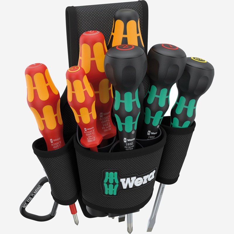 Wera 136033 Belt Pouch Set 2, 8 Pieces, Limited Edition
