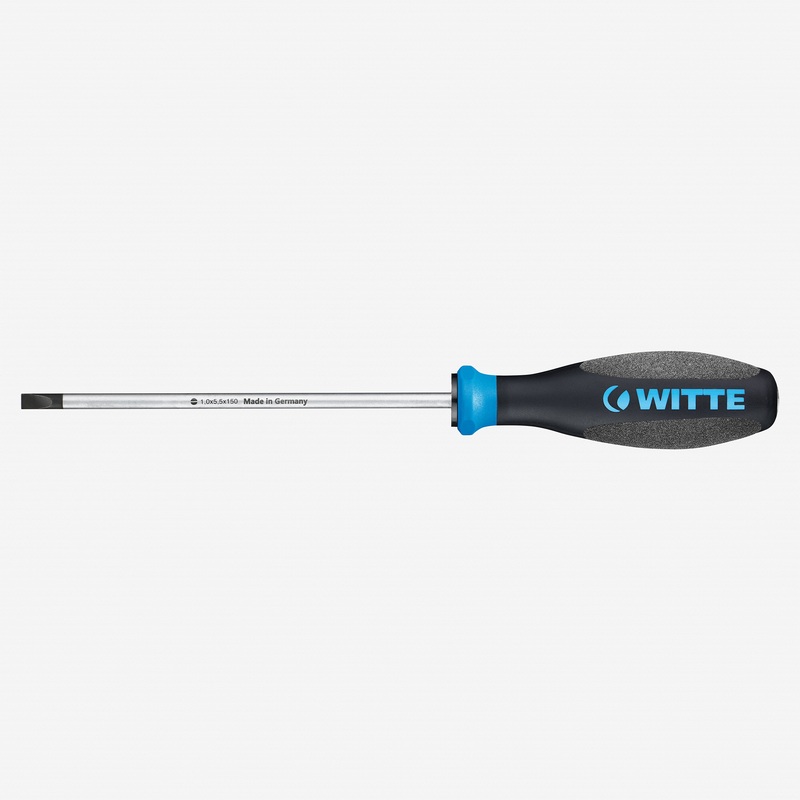 Witte Pro Plus Cabinet Slotted Screwdriver, 5.5 x 200mm