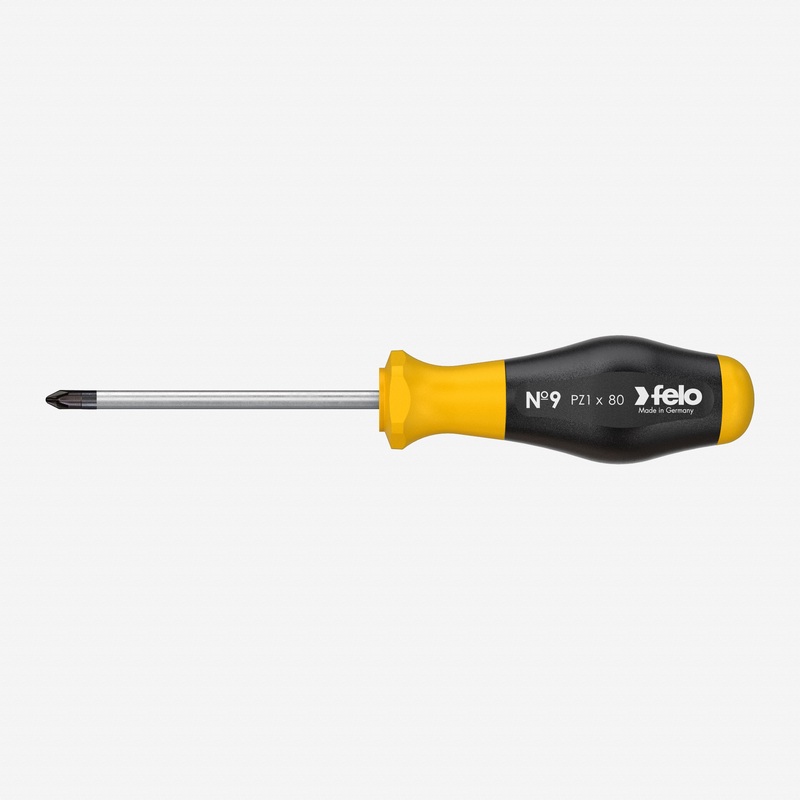 Felo No. 9 Pozidriv #1 x 80mm Screwdriver