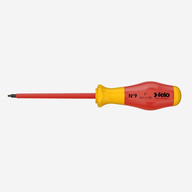 Felo No. 9 VDE Square #1 x 100mm Screwdriver