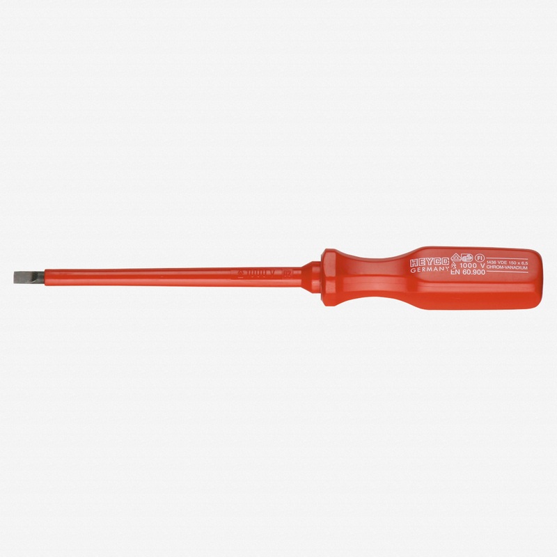 Heyco Insulated VDE Slotted Screwdriver, 5.5mm