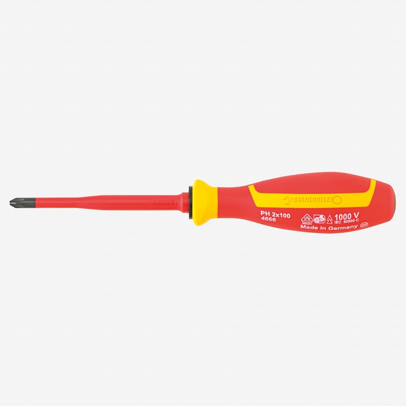 Stahlwille 4665 Insulated Phillips Screwdriver VDE DRALL+, #3 x 150mm