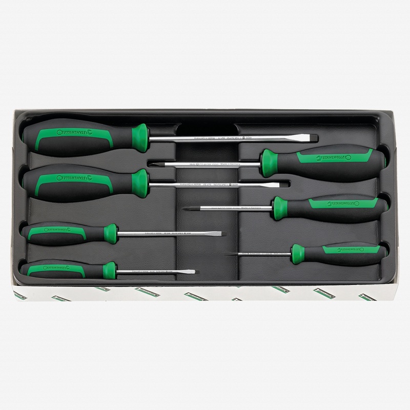 Stahlwille 4691 DRALL+ Phillips and Slotted Screwdriver Set, 7 Pieces