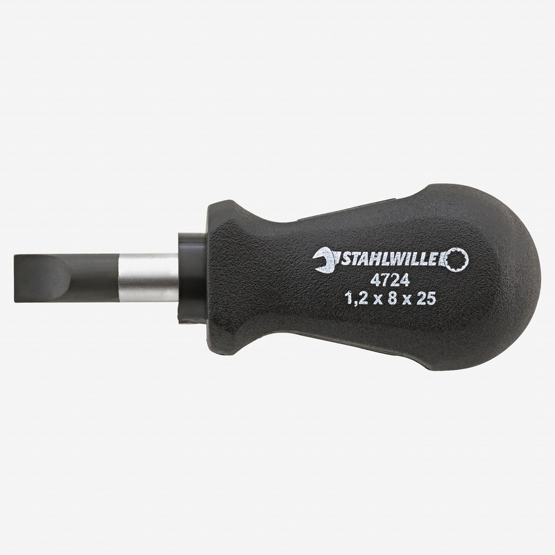 Stahlwille 4724 Slotted Stubby Screwdriver DRALL, 5.5mm