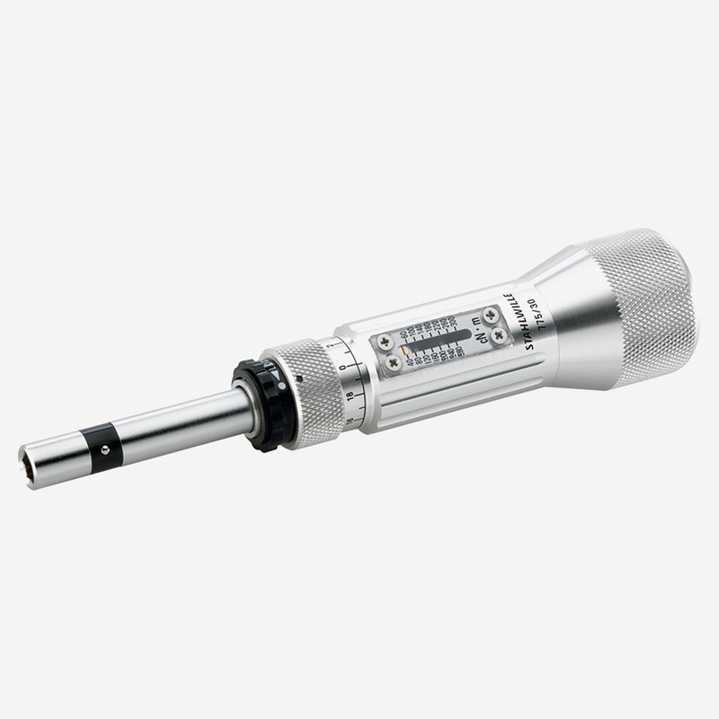 Stahlwille 775 TORSIOMAX Torque Screwdriver for 1/4" Hex Bit, Size a/12, 2-12 in-lb