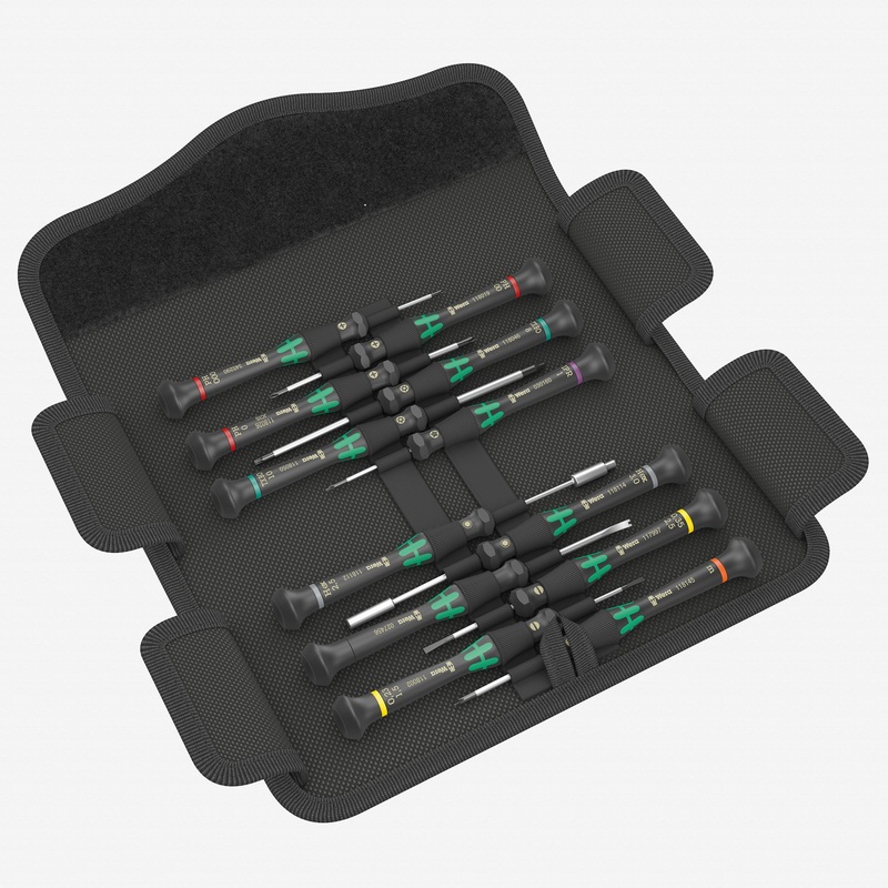 Wera 073677 Kraftform Micro 12 Electronics 1 Screwdriver Set