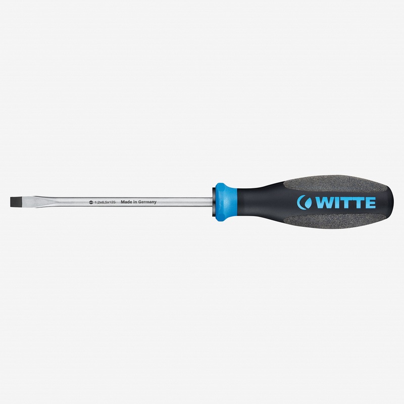 Witte Pro Plus Keystone Slotted Screwdriver, 8.0 x 150mm