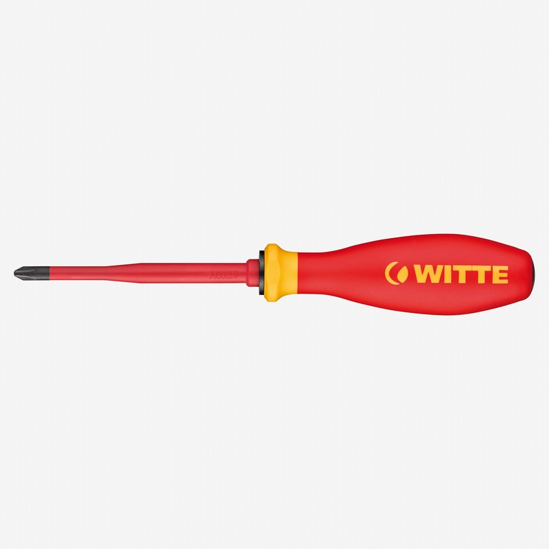 Witte Pro VDE Slim Phillips Screwdriver, #1 x 80mm