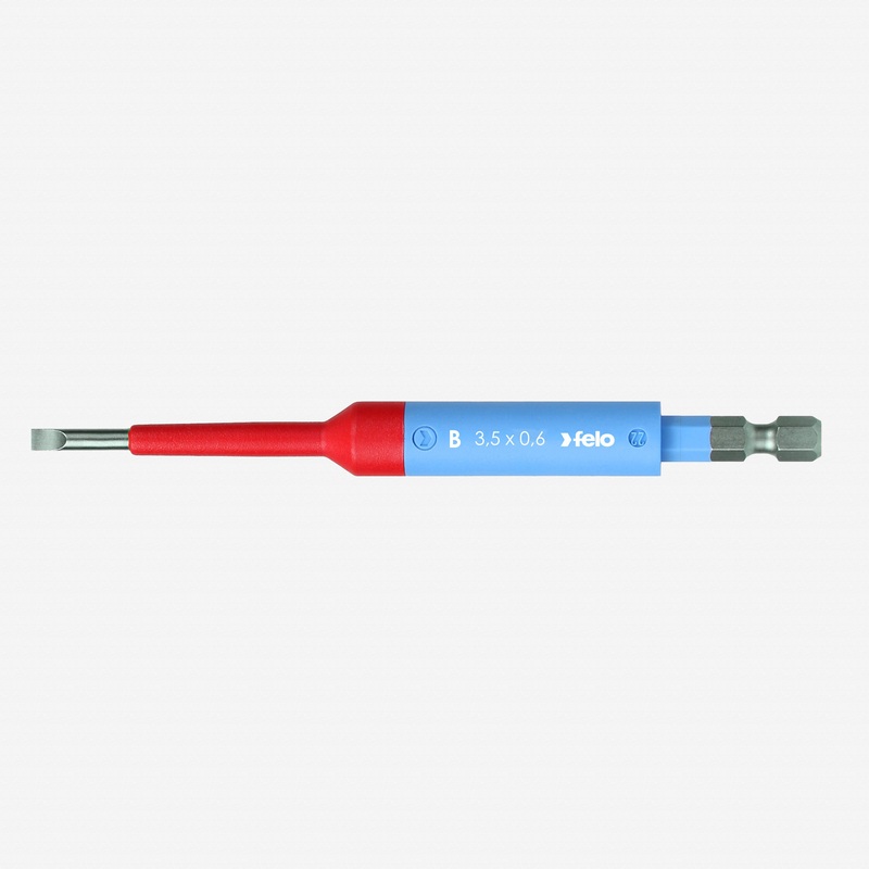 Felo Insulated Slotted VDE Safety Bit, 3.5 x 115mm