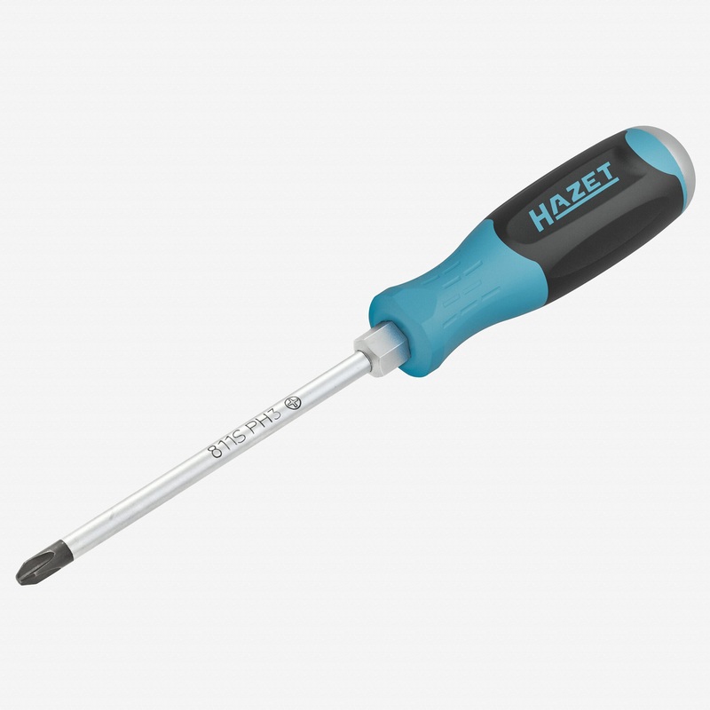 Hazet 811S-PH3 Phillips #3 Screwdriver with 3K Handle and Striking Cap