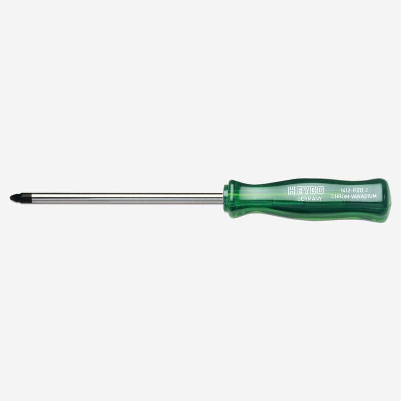 Heyco Pozidriv Screwdriver with Acetate Handle, #1