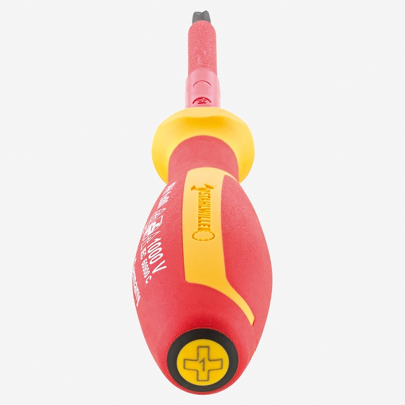 Stahlwille 4665 Insulated Phillips Screwdriver VDE DRALL+, #1 x 80mm