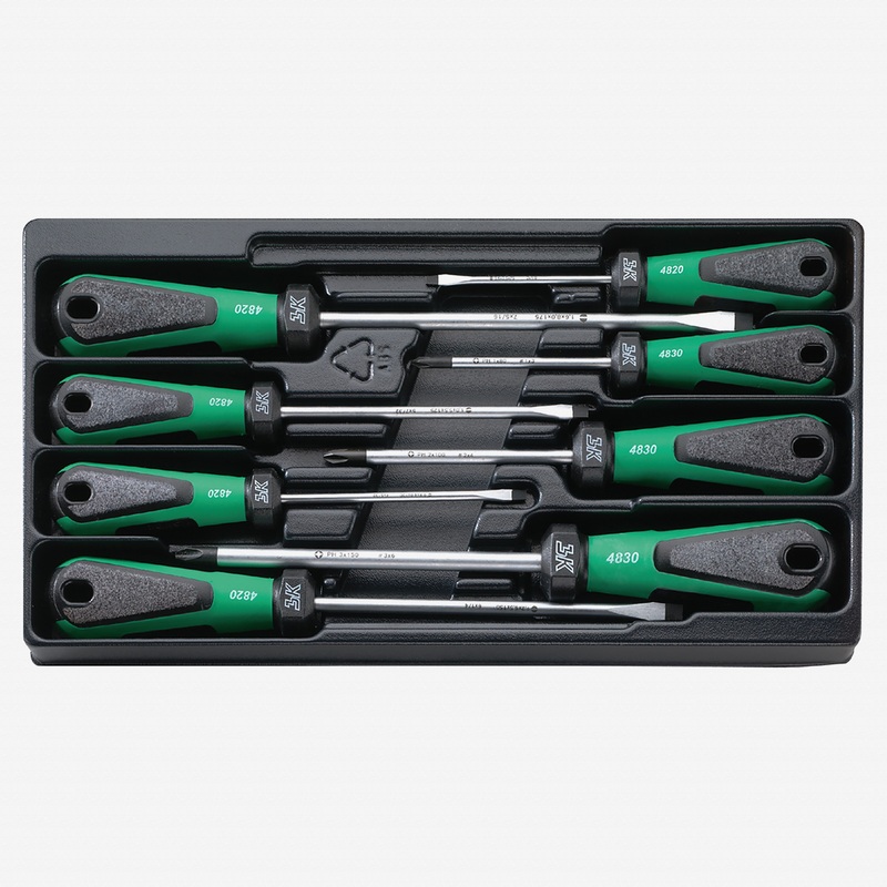 Stahlwille 4892 3K DRALL 8 Piece Slotted and Phillips Screwdriver Set