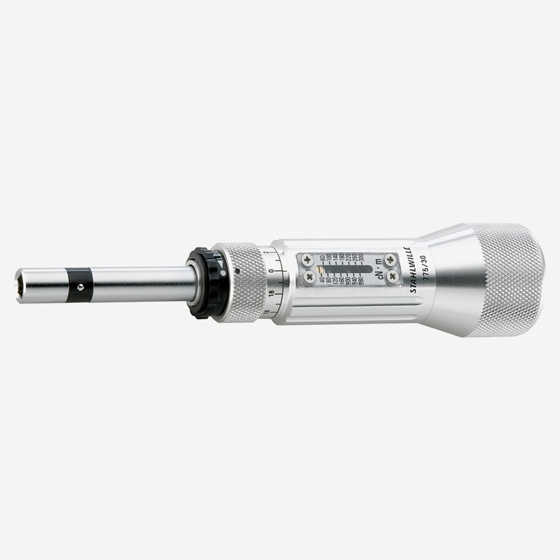 Stahlwille 775 TORSIOMAX Torque Screwdriver for 1/4" Hex Bit, Size 30, 40-300 cNm
