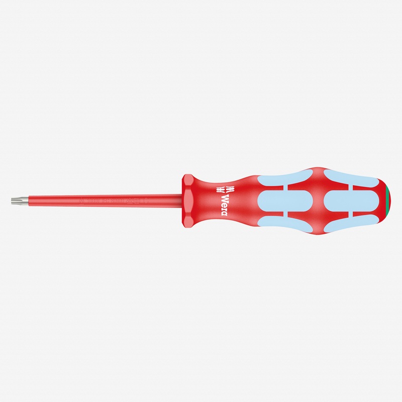 Wera 022763 Kraftform Plus VDE Stainless Steel Torx Screwdriver, T15 x 80 mm