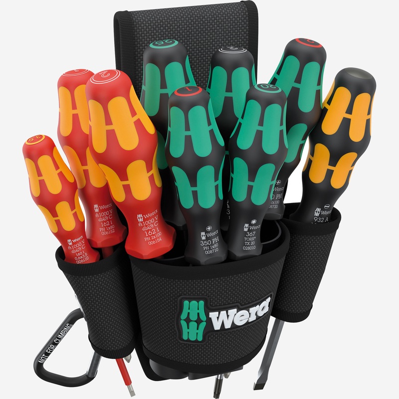 Wera 136032 Belt Pouch Set 1, 10 Pieces, Limited Edition