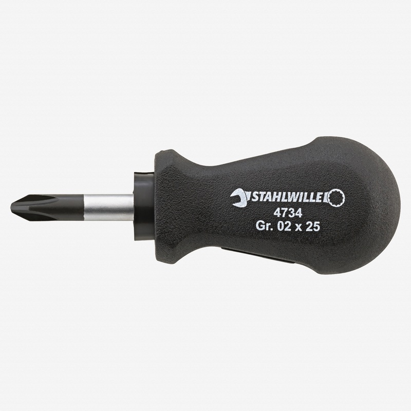 Stahlwille 4734 Phillips Stubby Screwdriver DRALL, #1