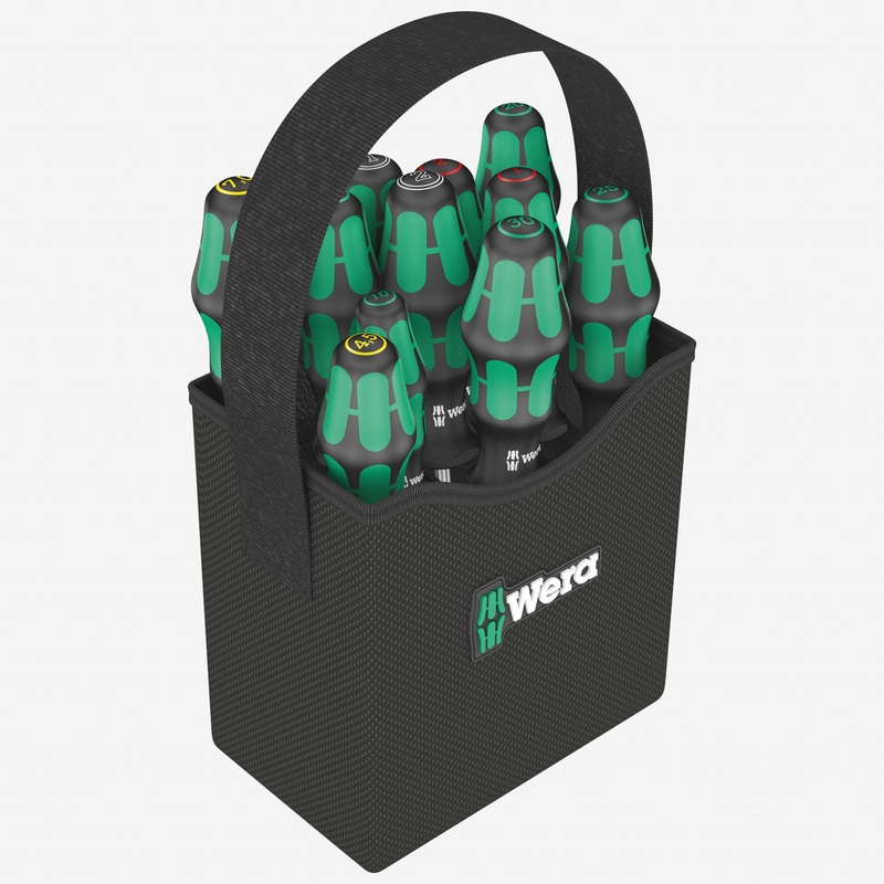 Wera 004313 2go 300 Kraftform Screwdriver Set with Tool Quiver