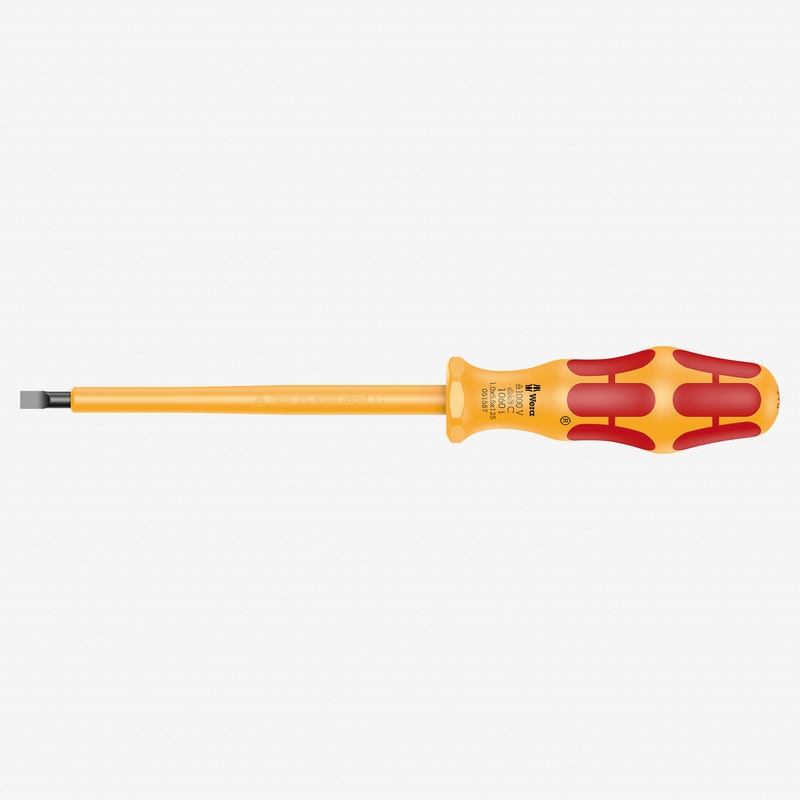 Wera 051587 Kraftform VDE Slotted Screwdriver, 5.5 x 125mm