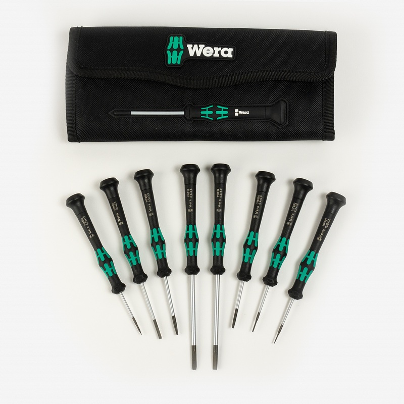 Wera 073678 Kraftform Micro-Set/8 A Slotted Screwdriver Set, 8 Pieces