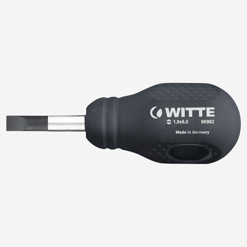 Witte Maxx Slotted Stubby Screwdriver, 4.5 x 25mm