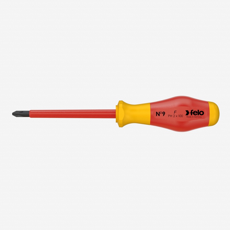 Felo No. 9 VDE Phillips #3 x 150mm Screwdriver