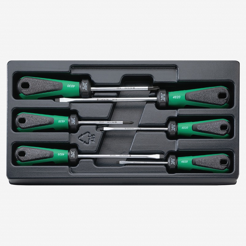Stahlwille 4891 3K DRALL 6 Piece Slotted and Phillips Screwdriver Set