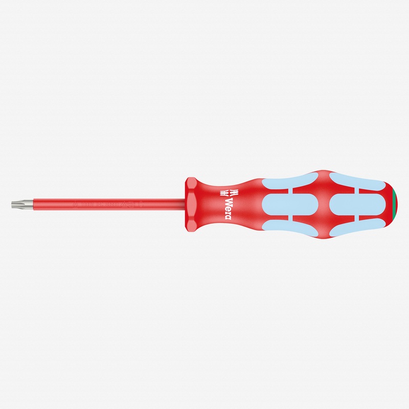 Wera 022764 Kraftform Plus VDE Stainless Steel Torx Screwdriver, T20 x 80 mm