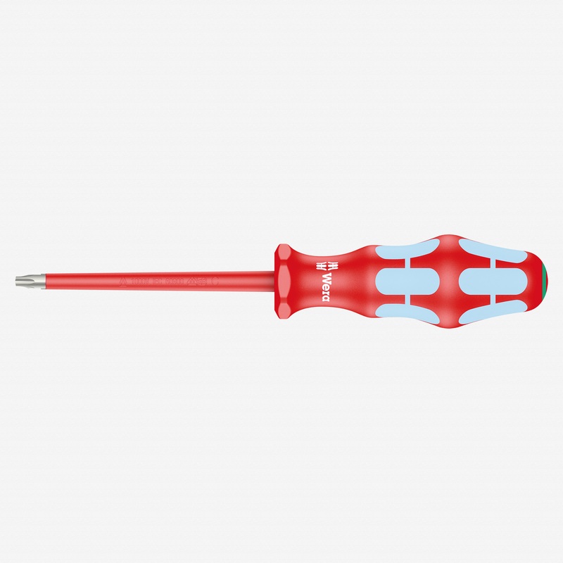 Wera 022766 Kraftform Plus VDE Stainless Steel Torx Screwdriver, T30 x 100 mm