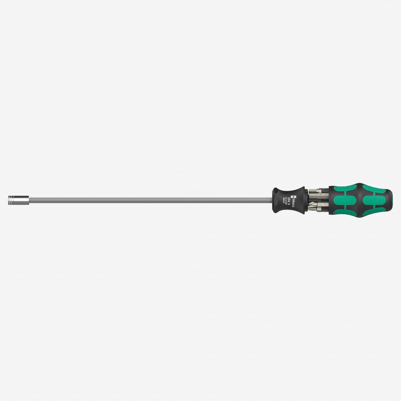 Wera 136075 Kraftform Kompakt 27 XL SHK 1 Bitholding Screwdriver, 1/4" Hex, 7 Pieces, 300 mm
