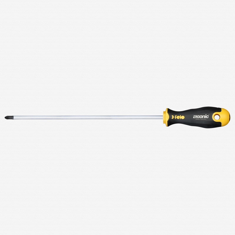 Felo Ergonic Pozidriv Screwdriver, PZ 2 x 300 mm