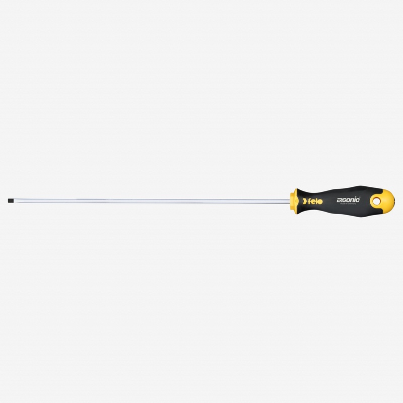 Felo Ergonic Slotted Screwdriver, 5.5 x 200 mm