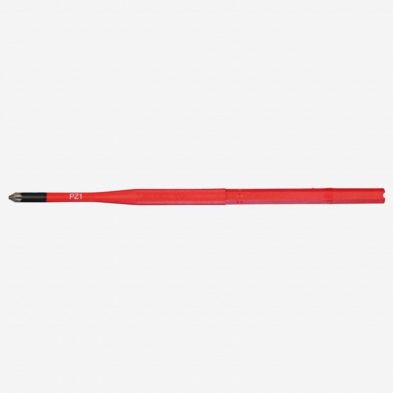 Felo VDE Insulated Slim Blade for Torque Limiting Handle, Pozidriv/Slotted Plus-Minus 2 x 170 mm